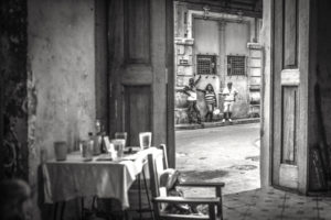 Cuba, Havanna, room, inside, open door, street, nosy neighbors, Cuba, Havanna, room, inside, open door, street, nosy neighbors,